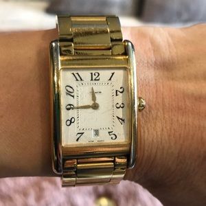 Coach gold watch